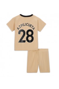 Fotbalové Dres Chelsea Cesar Azpilicueta #28 Dětské Třetí Oblečení 2022-23 Krátký Rukáv (+ trenýrky)